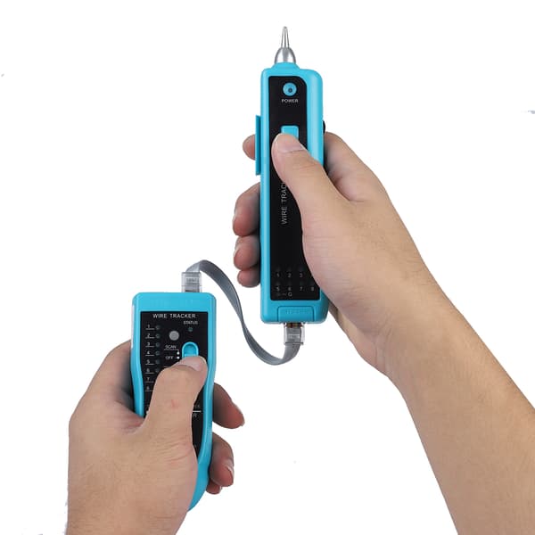 Håndholdt Rapid LAN Netværkskabeltester Linjefinder Wire Tracker Værktøj #2 (lyseblå)