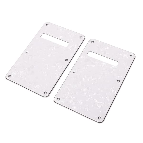 2-pack vit PVC elgitarr bakplatta hålrumsskydd plektrumskydd reservdel
