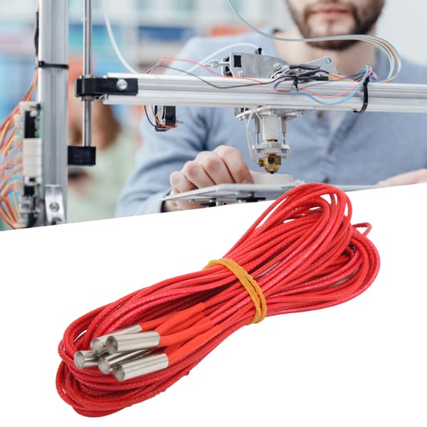 5 stk. varmepatron DC 24V 40W rustfrit stål 6x20mm tilbehør til 3D-printer 1m / 3.28ft