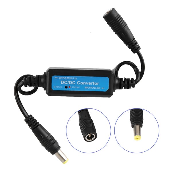 12V 1.5A Kompakt DC-transformator Realtidsövervakning LED-spänningsregulatorstabilisator