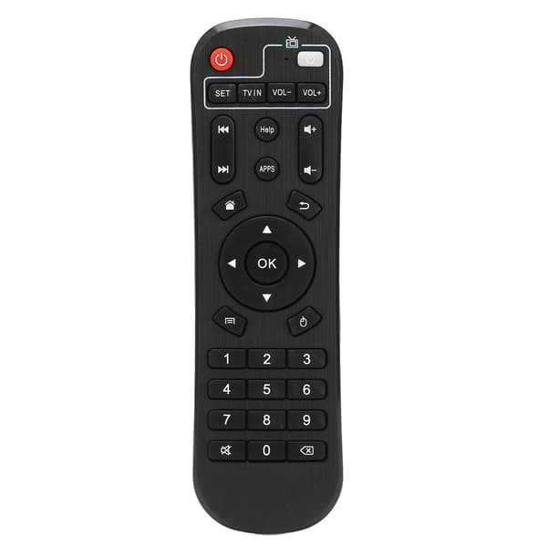 Ersättningsfjärrkontroll med stora knappar, hållbar klicker för H96 PRO Android TV Box