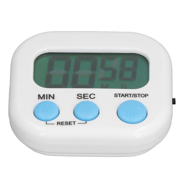 Digital Timer med Stor LCD-skærm, Nedtælling og Stopur, til Køkken og Studie
