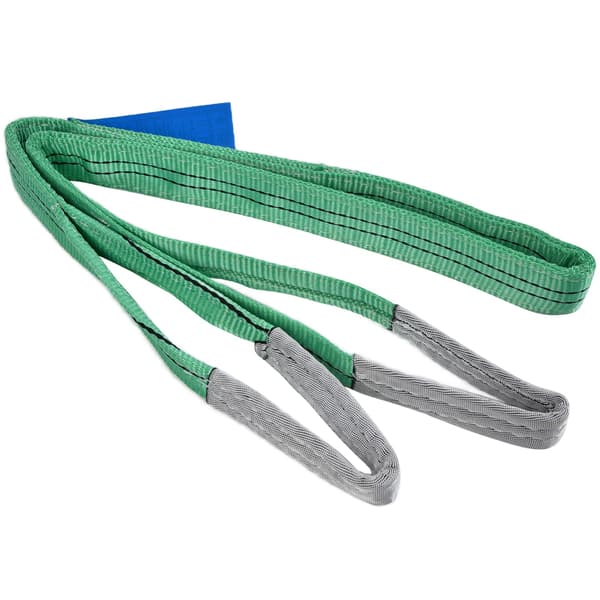 2T Flad Løftesejl Højstyrke Polyester Kran Løftebånd Rigging Tilbehør 4 Meter