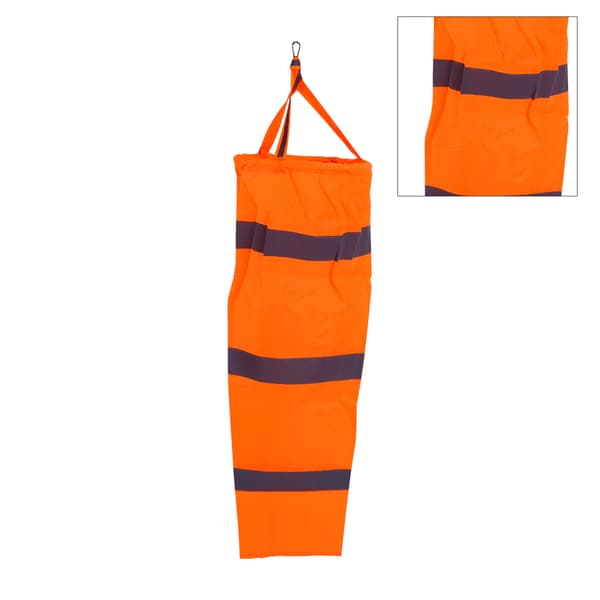 76 cm Polyester Vindpose Udendørs Vindmålerpose med Reflekterende Bælte