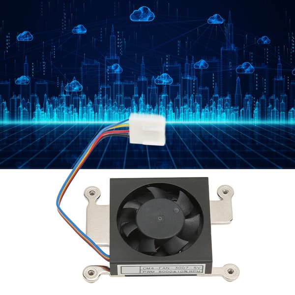 Raspberry Pi CM4 5V 3007 Lydløs Køleblæser med Termisk Pad til Køleplade