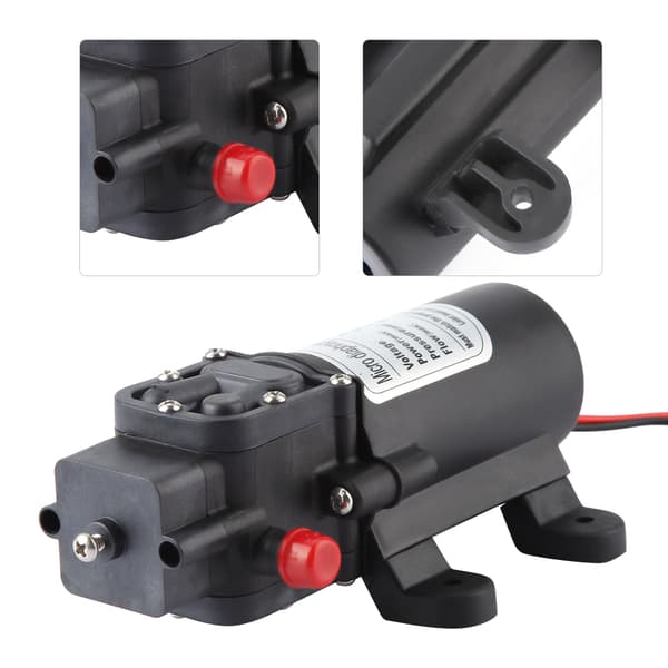 24V 60W Mini elektrisk vattenpump 5L/m flöde mikromembranpump 1,5m sug