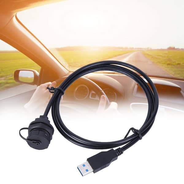 Vandtæt USB-stik USB3.0 Hun Han Meter Ledningsstik Panelmonteringsadaptere