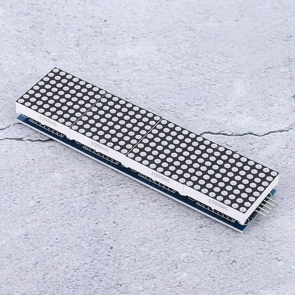 Dot Matrix Kontrolmodul LED Single Chip Mikrocomputer Controller 4-i-1