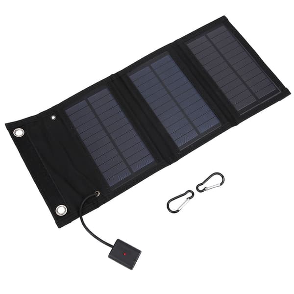 15W Bærbart Solpanel Sammenfoldeligt Sæt Vandtætte Solpaneler til Turisme og Vandreture