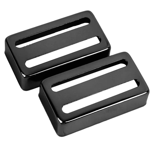 2 stk. sorte messing elektrisk guitar pickup-dækselsæt, kølende ridsefast rustfrit erstatning til guitarhardware
