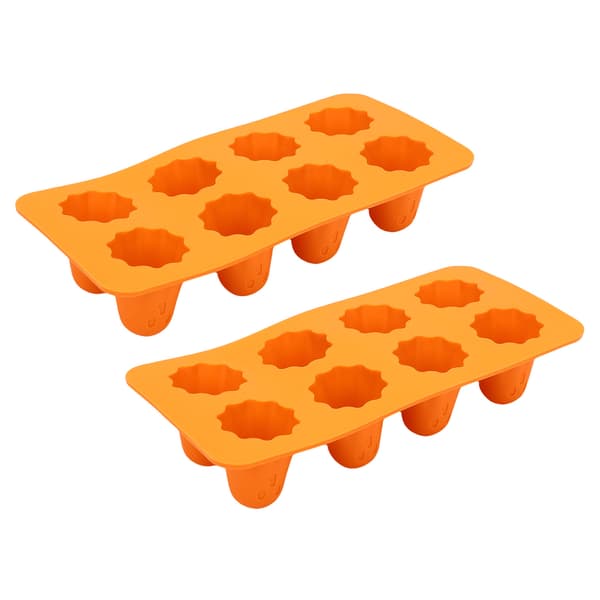 Halloween Spøgelse Silikoneform 8-Huls 3D Chokolade Slikbakke til Isterninger, Budding & Kagepynt