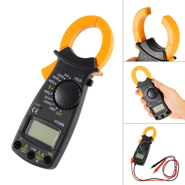 DT-3266L Digital Ampertång Multimeter Strömtång Voltmeter Amperemeter 600A AC/D