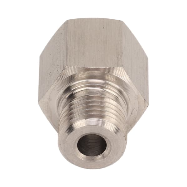 1/8\" NPT hun til M10x1.0 han manometeradapter, 304 rustfrit stål, lækagesikker universal pasform til bil