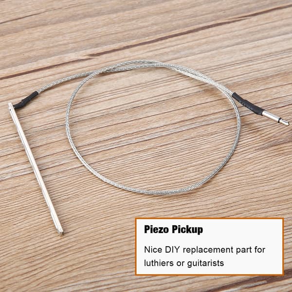 1 st högkänslig Piezo-pickup under sadeln med 2,5 mm jack för akustisk gitarr