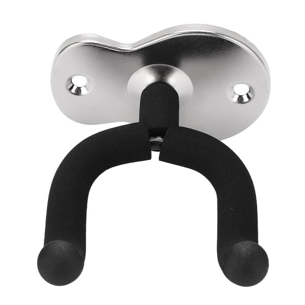 Gitarr Väggfäste Hängare Krok Hållare Stativ Metall Universal för Ukulele Violin Studio Rum Frostat Silver