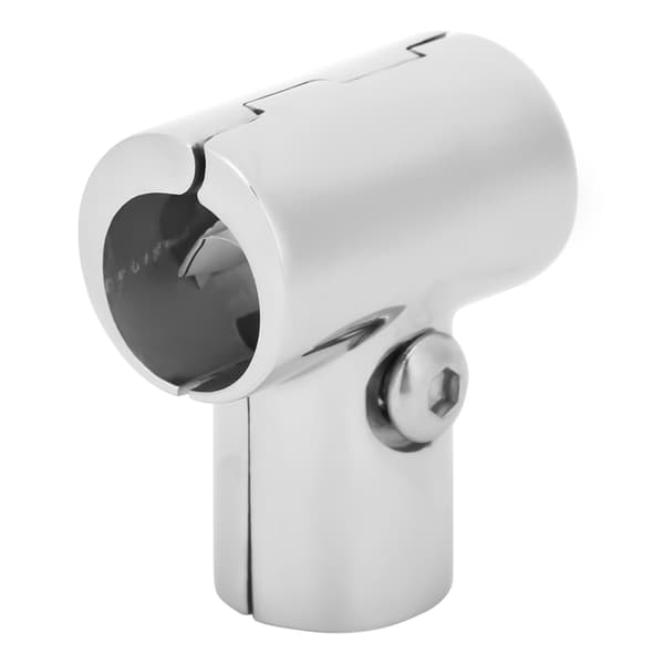 Rustfrit Stål 3-vejs T-stykke Union Fitting til Marine Rør, 22mm/0.9in Modhager Rørforbindelse, Båd VVS Tilbehør