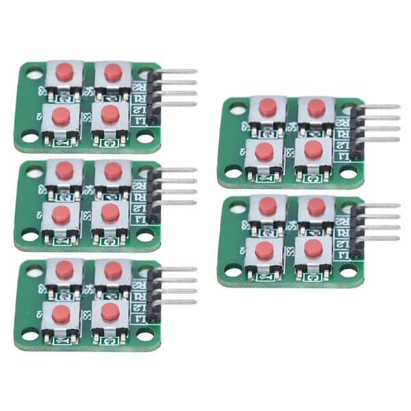 5 st 2x2 Scan 4 knappsats tangentbordsmodul Array Key Switch Modul för elektrisk styrning