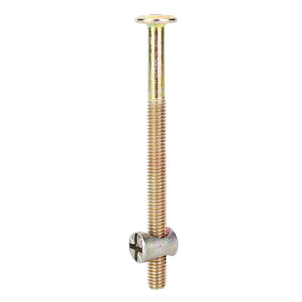 Kulstofstål Hex Drive Møbelskruer Forbindelsesbolte Befæstelse (100mm)