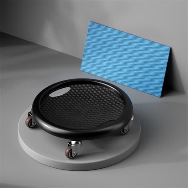 Core Slider Maghjul 4 rullar Gliding Discs för corestyrka Hemmaträningsutrustning, Svart