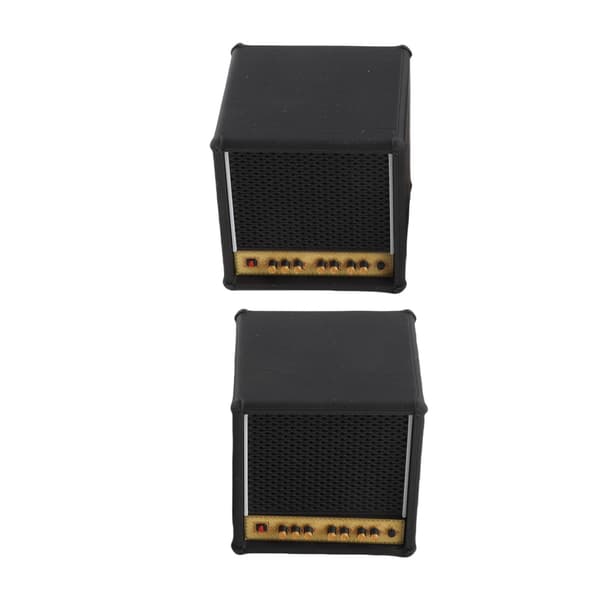 2-pack PLA gitarrplektrumbox högtalardesign heminredning plektrumförvaring 4,1x4,1x4cm