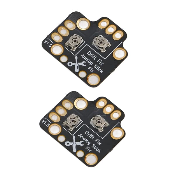 2x Universal 3D Analog Stick Drift Reparationskort för Game Controller Joystick Fix Mod Svart