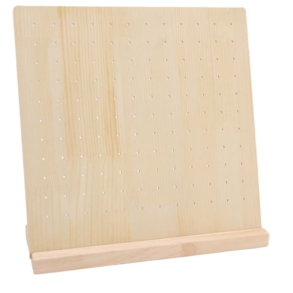 Øreringe Stud Display Pegboard Stor Kapacitet Holdbart Træ Smykkedisplay Øreringe Display Board til Øreringe Smykker 66 Par