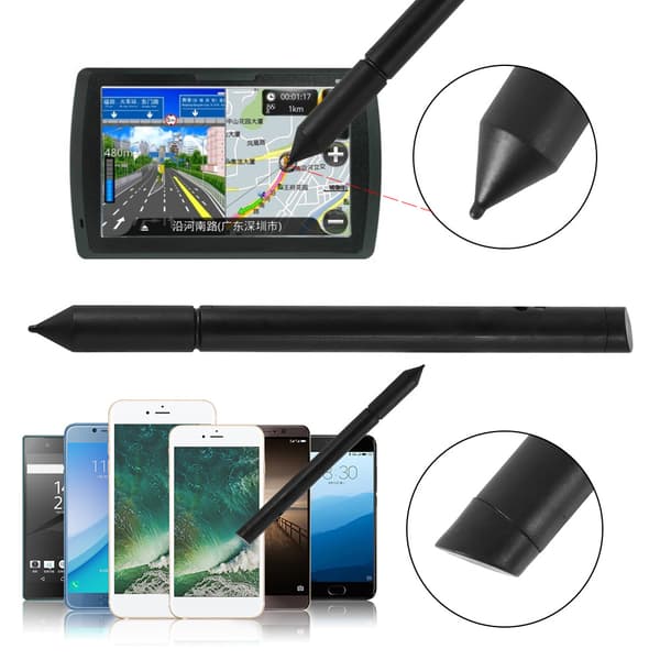 2-i-1 Fin Spids Stylus & Kuglepen, Kapacitiv Touch Screen Pen til iPad, iPhone, Android Tablet & Smartphone