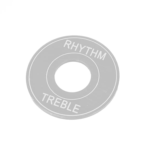 Vippströmbrytarplatta i aluminium Rhythm Treble Washer Ring för LP EPI elgitarr (silver)