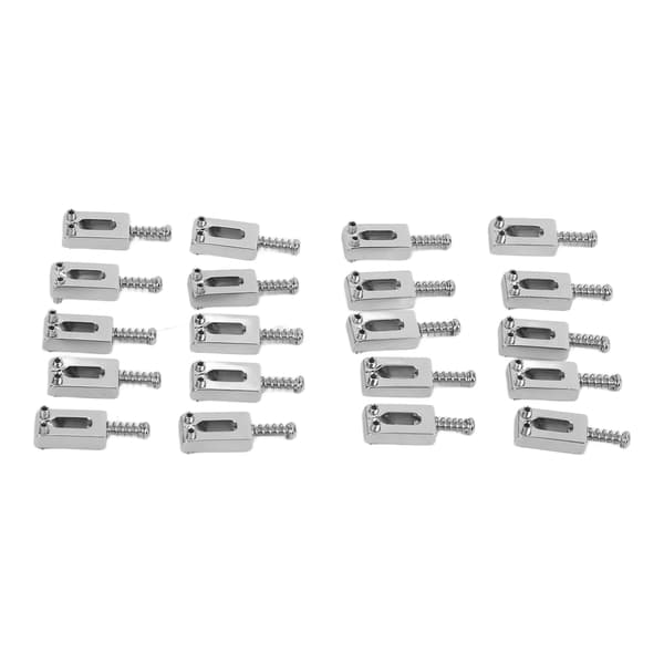 20-pack silvermetall elgitarrstallar precisionsbearbetade kompakta reservdelar för gitarr och elgitarr förbättrad ton
