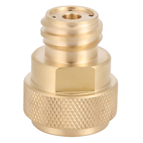 CO2-adapter i mässing för byte av tankbehållare (guld)