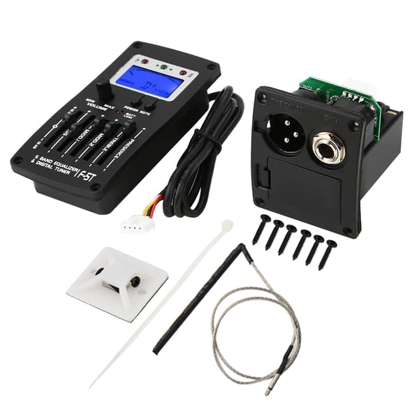 F-5T 5-bands equalizer digital tuner pickup för elakustisk klassisk gitarr