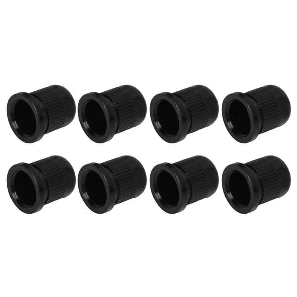8PCS Gitarrsträngshylsa Legering Mini Bas Genom Kroppsspänne Svart Reservdel