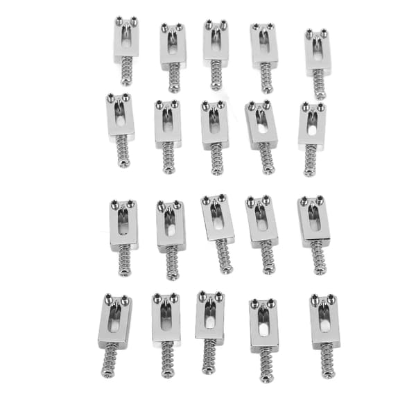 20-pack silvermetall elgitarrstallar precisionsbearbetade kompakta reservdelar för gitarr och elgitarr förbättrad ton