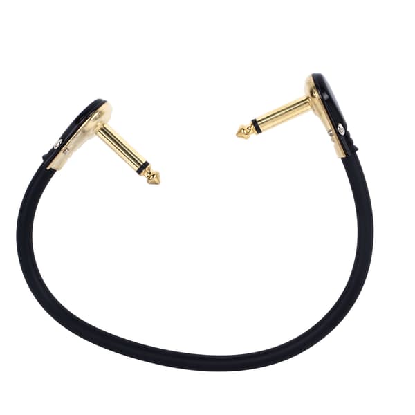 Elgitarr Effektpedalkabel Platt Patch Strömförsörjning Instrumenttillbehör Guld 30cm / 11.8in