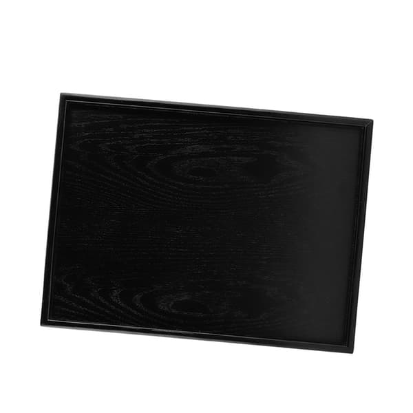 Rektangulär form massivt trä te kaffe snacks mat måltider serveringsbricka tallrik brickor 40 x 30 cm