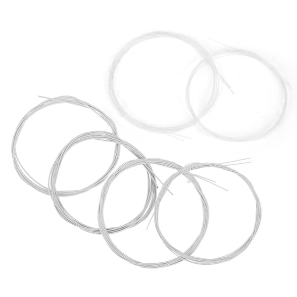 6PCS Oudsträngar Kit 1G 2D 3A 4E 5B 6F Nylon Silverpläterad Kopparlegering Reserv