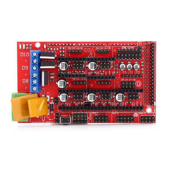 3D Printer RAMPS 1.4 Controller Board til R3 + A4988 med køleplade USB-kabel Jumper-sæt