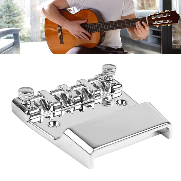 4-strängad metallgitarrstall med stränghållare för elbasgitarrer GA1030