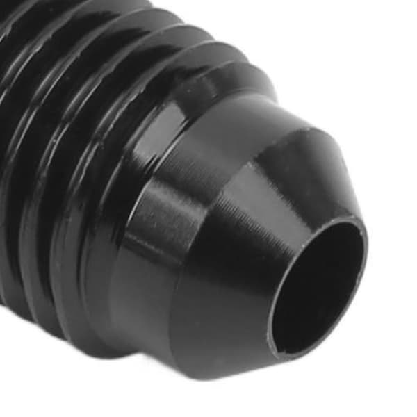 3-vejs AN4 til 1/8 NPT T-adapterfitting, sort anodiseret aluminiumslegeringsforbindelse