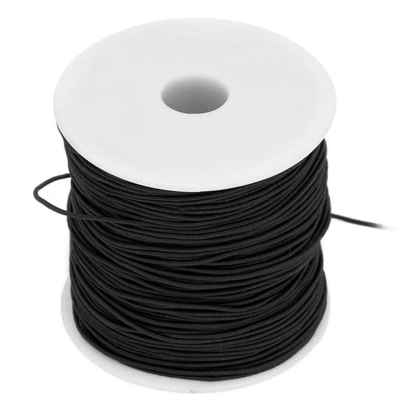 Sort elastisk tråd DIY perletråd perlesnor til armbånd smykkefremstilling håndværk