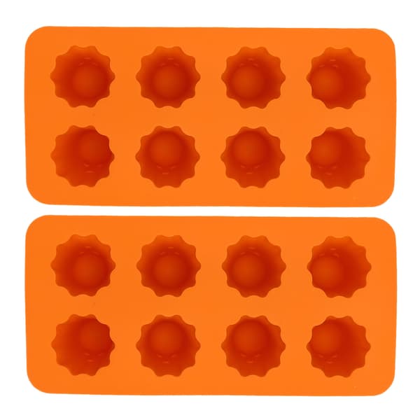 Halloween Spøgelse Silikoneform 8-Huls 3D Chokolade Slikbakke til Isterninger, Budding & Kagepynt