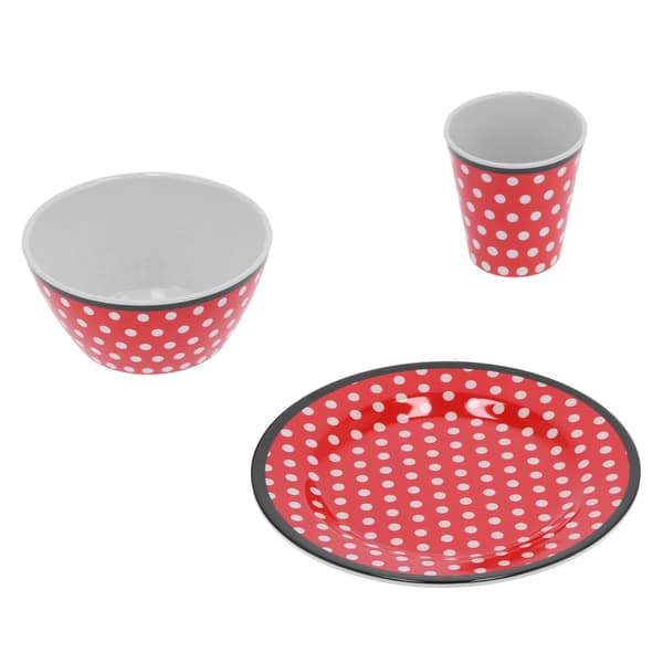 Red Dot Design Fruktfat Kopp Skål Set Kök Servis Paket