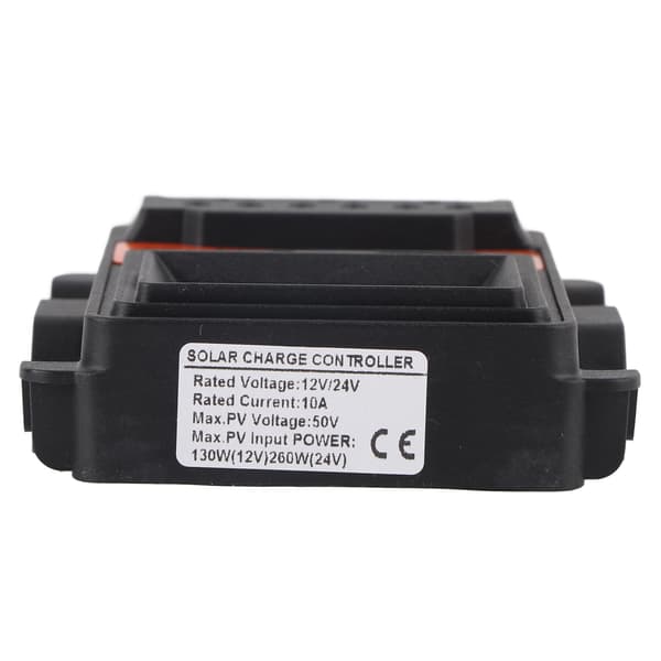 Solar Charge Controller LCD Display 2 USB Output PWM Panel Charging Regulator 12V 24V10A 130W 260W