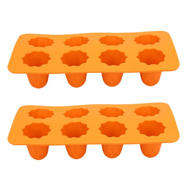 Halloween Spøgelse Silikoneform 8-Huls 3D Chokolade Slikbakke til Isterninger, Budding & Kagepynt