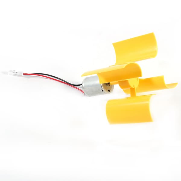 Vindmølle DIY-sæt Lille Motor Lodrette Blade Brise Strømgenerator