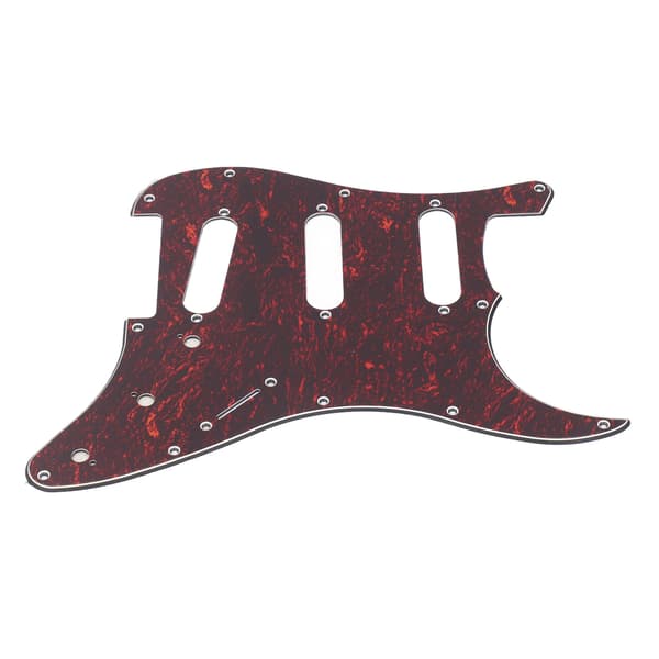 Rött Stratocaster 11-håls gitarrplektrumskydd, plast-scratchplate, ersättningsskydd för elgitarr