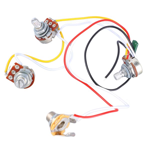 Bas Potentiometer Ledningsnet 500K Tone Volumen Controller Instrument Tilbehør