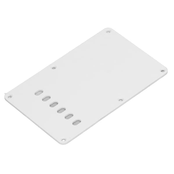 2 st vit PVC elgitarr bakplatta 6 hål robust elegant plektrumskydd bakplatta