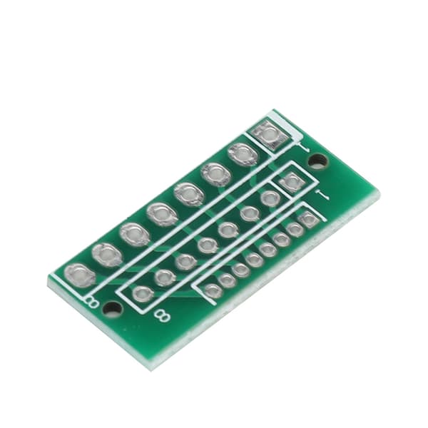 10st 1.27/2.0/2.54mm stigning 8Pin 3Rader 24Hål Breakout PCB för RF-modul