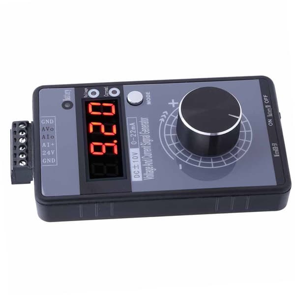 Strømspændingssignalgenerator DC 0-10V 0/0-22mA Interface Analog Simulator 4-cifret display til PLC-paneldebugging